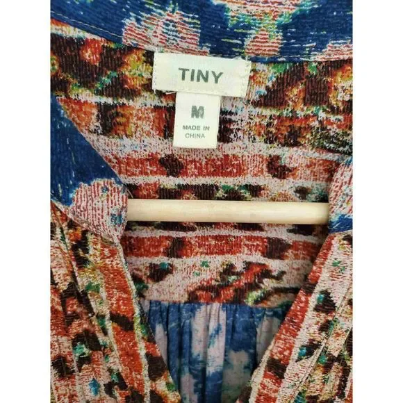 Anthropologie Women's Tiny Paquerette Boho Shirt Dress Size Medium - Picture 4 of 10